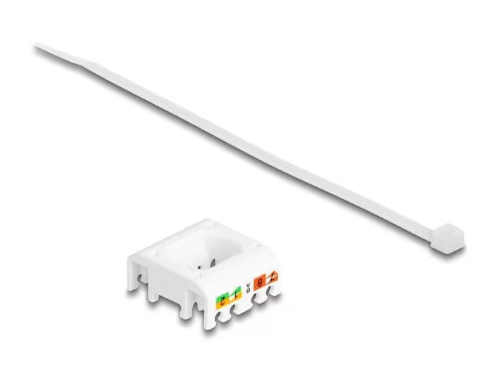 Delock Keystone-Modul RJ45 zu LSA Cat.6A Slim werkzeugfrei