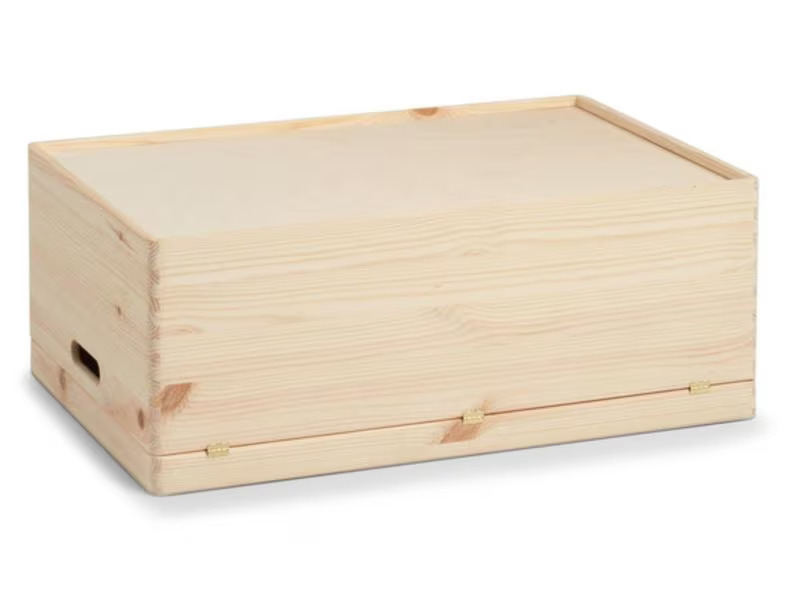 Zeller Present Aufbewahrungskiste mit Deckel 60 x 24 cm, Nature
