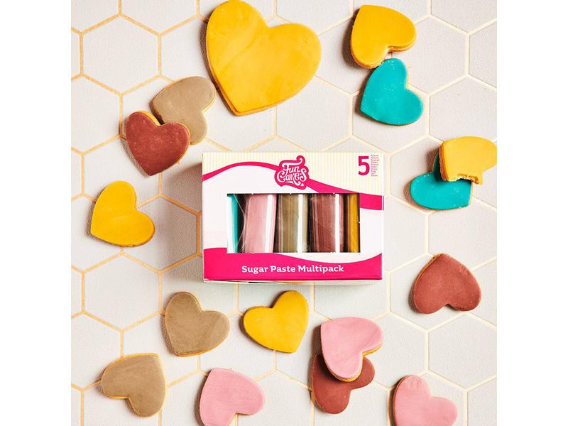 BackshopSchweiz Rollfondant FunCakes Erd Töne 5 Rollen