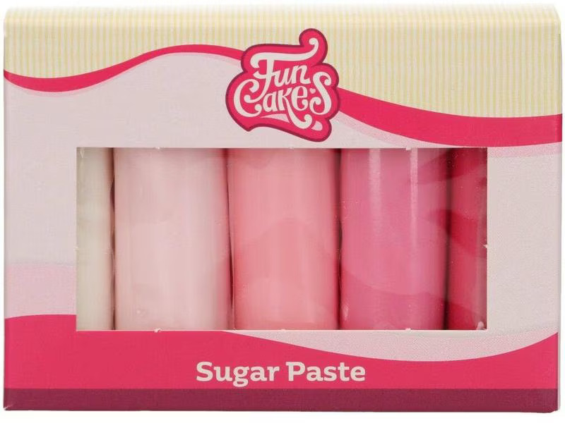 BackshopSchweiz Rollfondant FunCakes Rosa Töne 5 Rollen