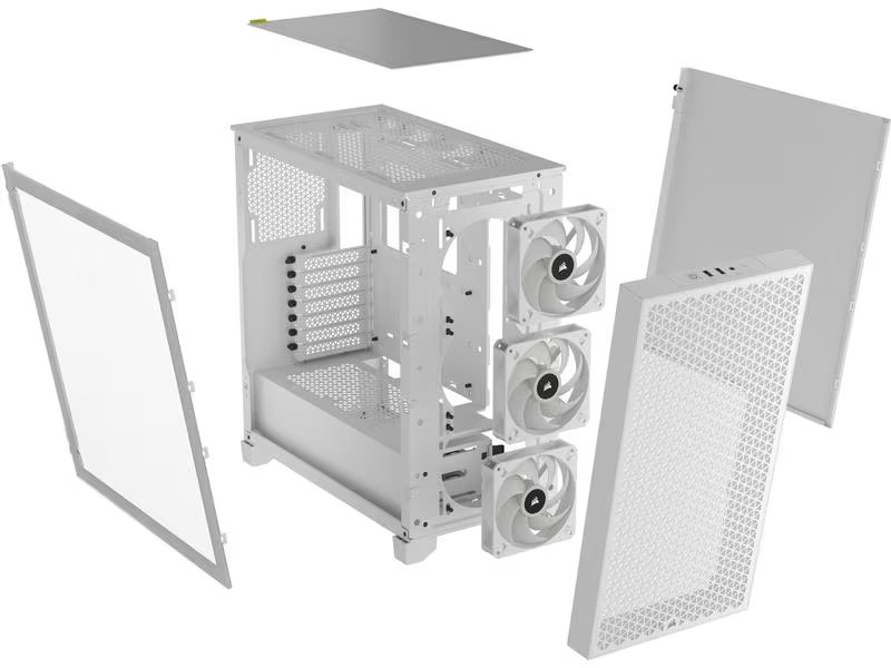 Corsair PC-Gehäuse 3000D RGB Airflow Weiss
