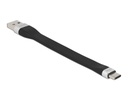 Delock USB 3.2 Gen 1 Flachbandkabel USB A - USB C 0.135 m
