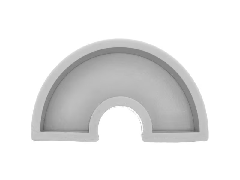 Rico Design Kerzengiessform Regenbogen flach, 118 x 69 x 30 mm