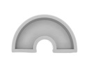 Rico Design Kerzengiessform Regenbogen flach, 118 x 69 x 30 mm