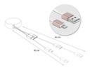 Delock USB-2.0-Kabel USB-A - Lightning mit Autorollfunktion