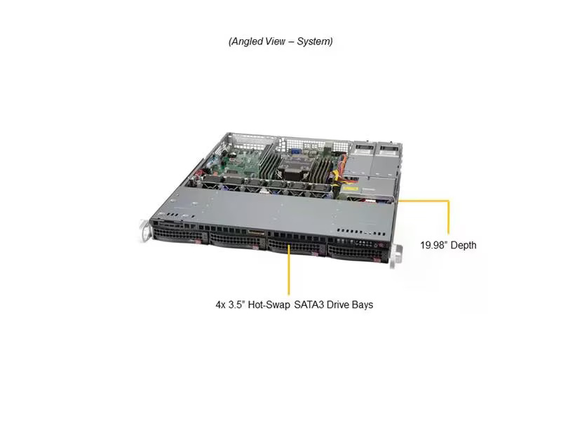 Supermicro Barebone UP SuperServer SYS-510P-MR