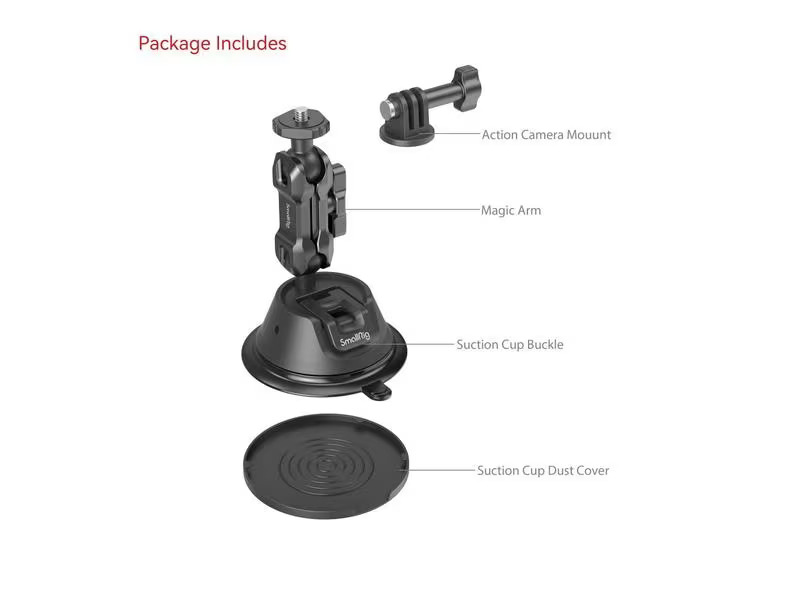 Smallrig Saugnapfhalterung für Action-Kameras