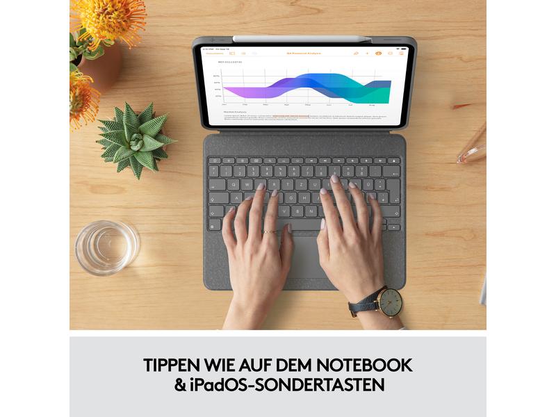 Logitech Tablet Tastatur Cover Combo Touch iPad Pro 12.9 5. Gen.