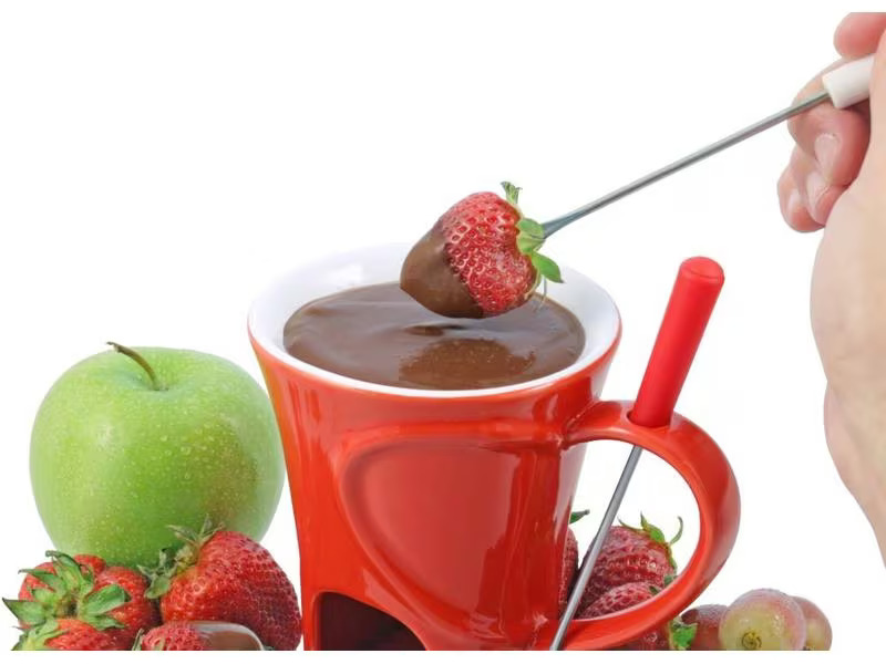 Swissmar Schokoladenfondue-Set 4 Teile, Rot
