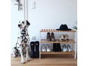 Zeller Present Schuhregal mit 3 Ablagen 70 x 54 cm, Nature/Weiss
