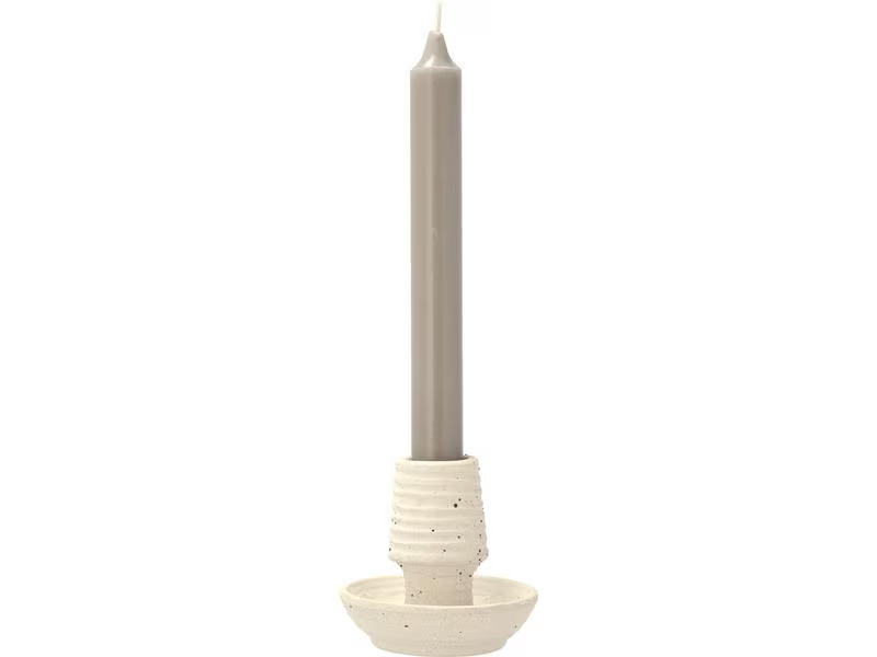 Villa Collection Kerzenständer Elv 8 cm, Weiss