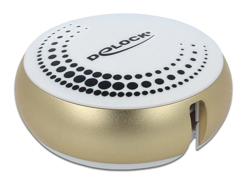 Delock USB-2.0-Kabel USB-A -Lightning/MicroB Autorollfunktion, gold