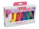 Talens Acrylfarbe 6er Set, Mehrfarbig