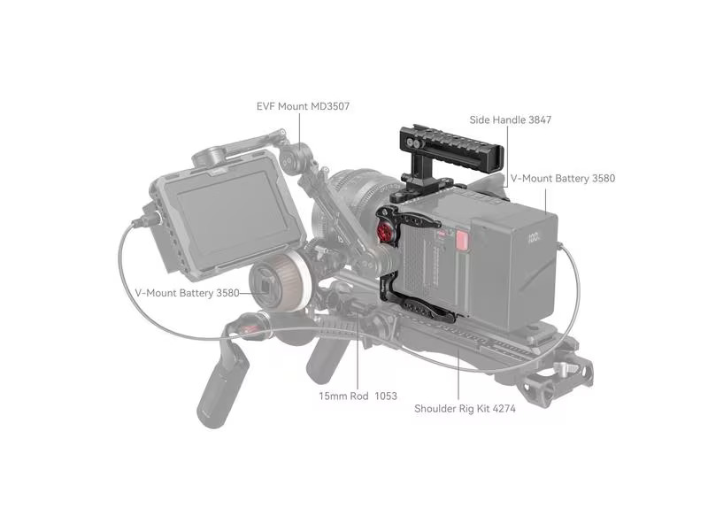 Smallrig Cage RED KOMODO / KOMODO-X Basic Kit