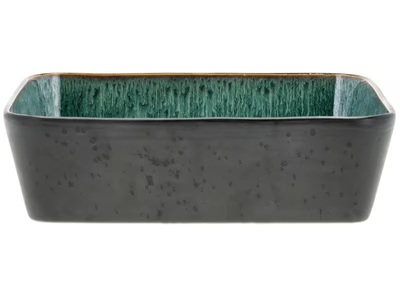 Bitz Schale Gastro 28 cm x 21 cm, 2 Stück, Grün/Schwarz
