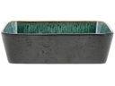 Bitz Schale Gastro 28 cm x 21 cm, 2 Stück, Grün/Schwarz