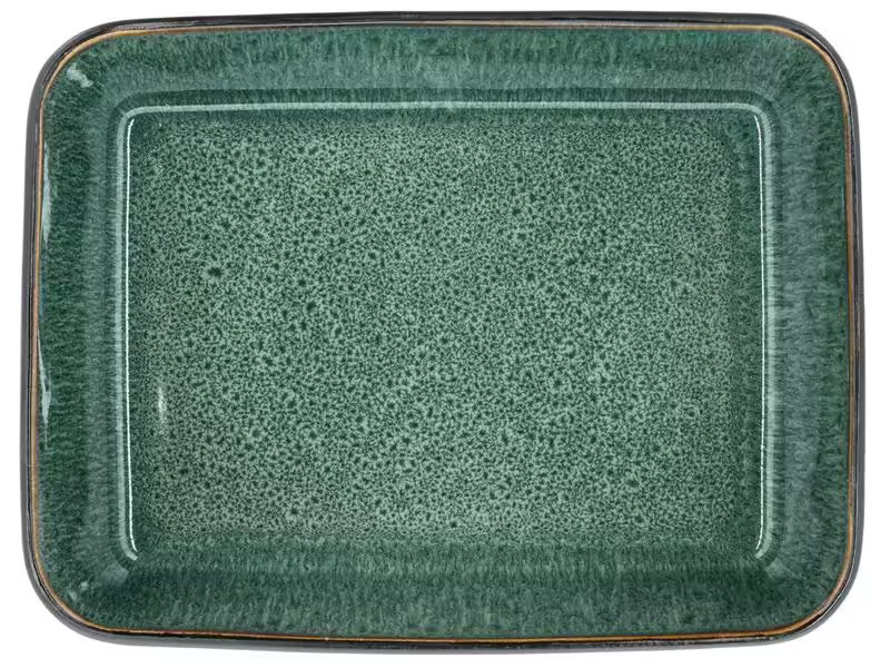 Bitz Schale Gastro 28 cm x 21 cm, 2 Stück, Grün/Schwarz