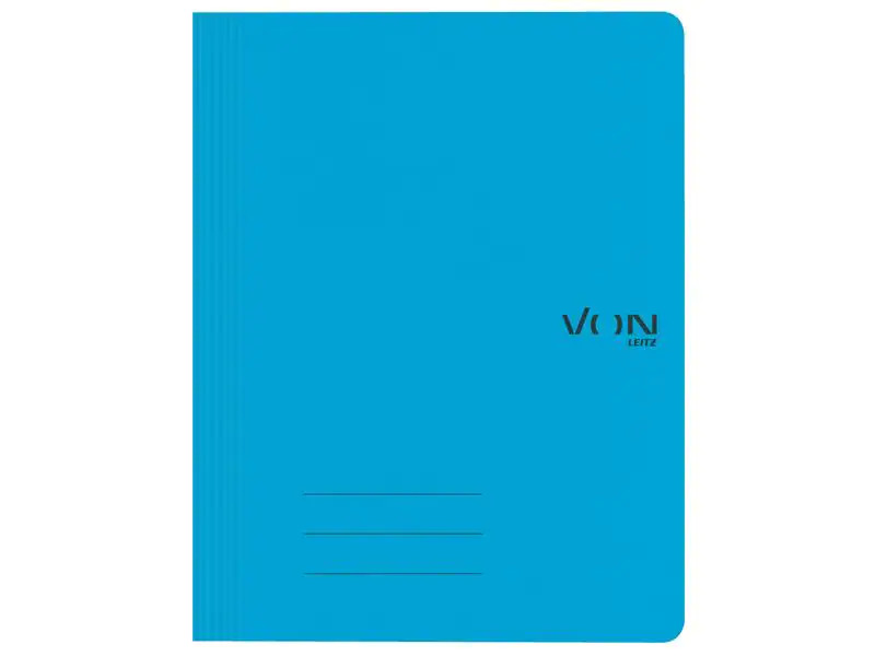VON Schnellhefter mit Heftmechanik, A4, Blau, 10 Stück