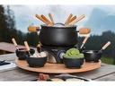 Nouvel Fleischfondue-Set Mia 21 Teile, Schwarz