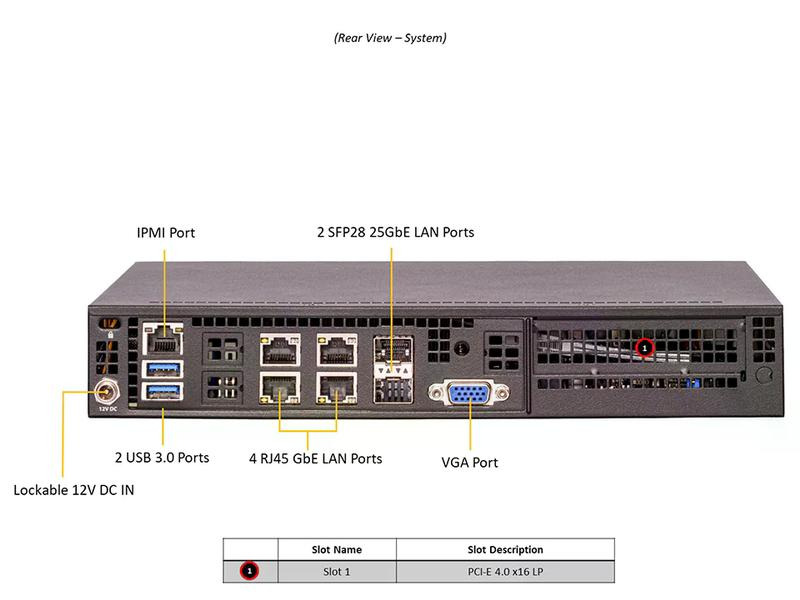 Supermicro Barebone IoT SuperServer SYS-E300-12D-4CN6P