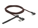 Delock USB-Kabel EASY USB, A-MicroB gewinkelt 1.5 m