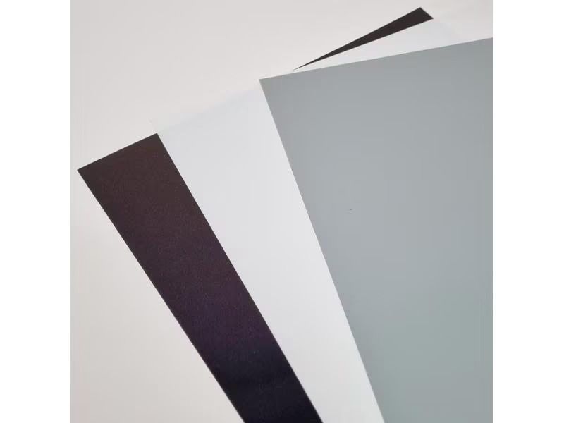 Chemica Aufbügelfolie Flex 30 x 50 cm, 3er Set, Schwarz/Weiss