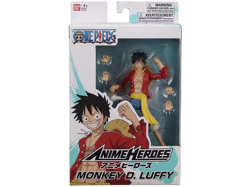 BANDAI Figur Anime Heroes: One Piece – Monkey D. Luffy