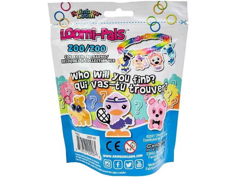 BANDAI Bastelset Rainbow Loom Loomi-Pals Zoo assortiert
