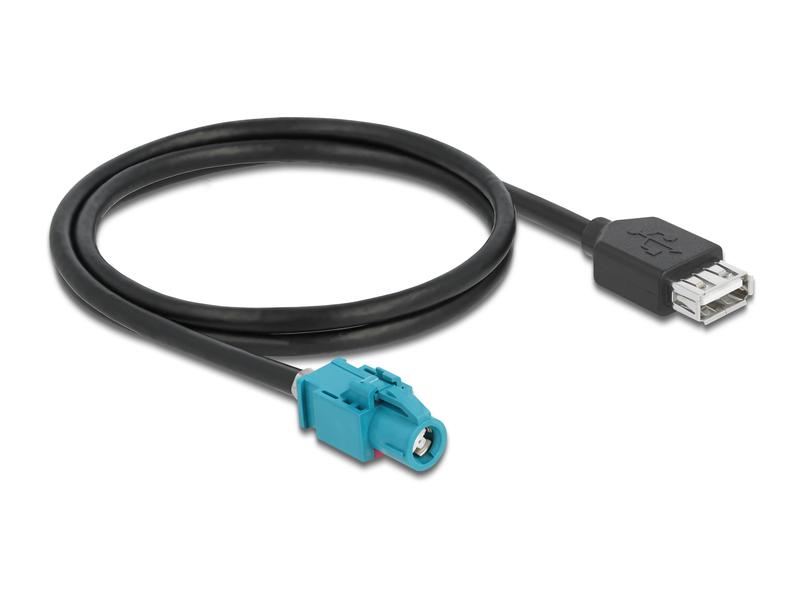 Delock USB-Kabel HSD Z - USB-A, (f-f) 1 m