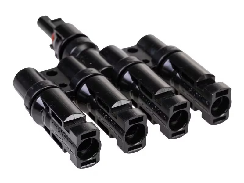 FURBER.power T-Verteiler MC4 kompatibel 1 auf 4, Set
