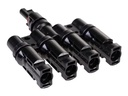 FURBER.power T-Verteiler MC4 kompatibel 1 auf 4, Set