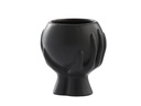 Lene Bjerre Blumentopf Haniya 13.5 cm, Schwarz