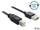Delock USB 2.0-Kabel A - B EASY-USB 5 m