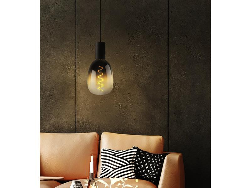 EGLO Leuchten Lampe 4 W E27 Braun-Schwarz-Transparent