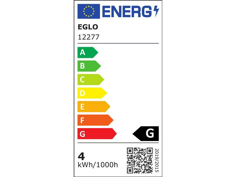 EGLO Leuchten Lampe 4 W E27 Grau-Schwarz-Transparent
