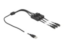 Delock USB-Kabel USB-AStecker zu 3x DC 5.5 x 2.1 mm 1 m