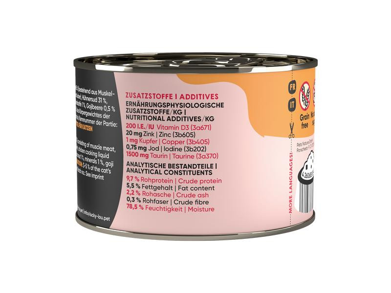 Lucky Lou Nassfutter SuperMono Huhn, 200 g