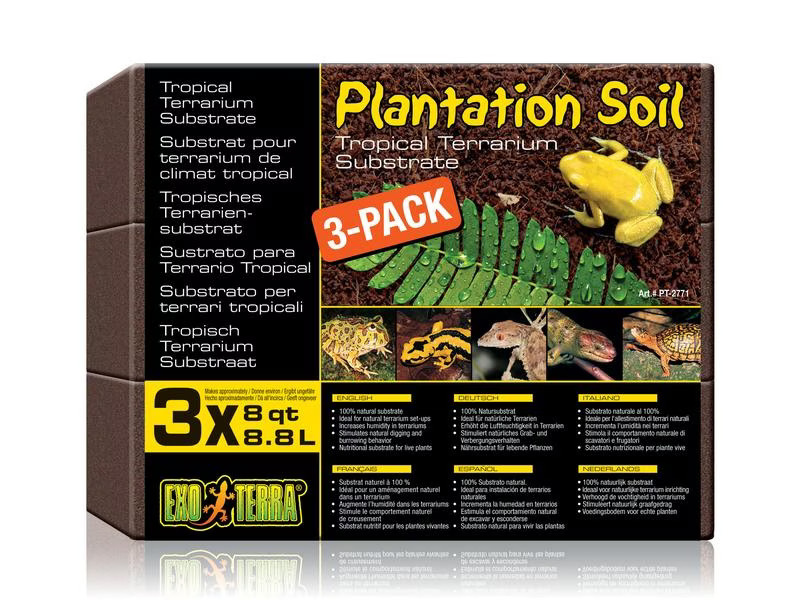 Exo Terra Bodensubstrat Plantation Soil – Brick, 26.4 l