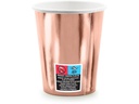 Partydeco Einwegbecher Happy Birthday 260 ml, 6 Stück, Rosegold