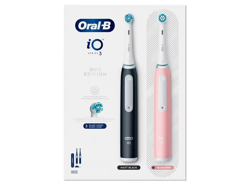 Oral-B Rotationszahnbürste iO Series 3n Matt Black/Blush Pink