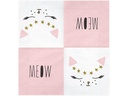 Partydeco Papierservietten Cat 33 cm x 33 cm, 20 Stück