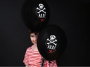 Partydeco Luftballon Piraten 30 cm, 6 Stück, Schwarz