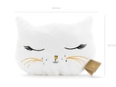 Partydeco Kissen Cat 42 x 32 cm, Crème