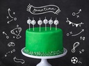 Partydeco Kerze Fussball 6 Stück
