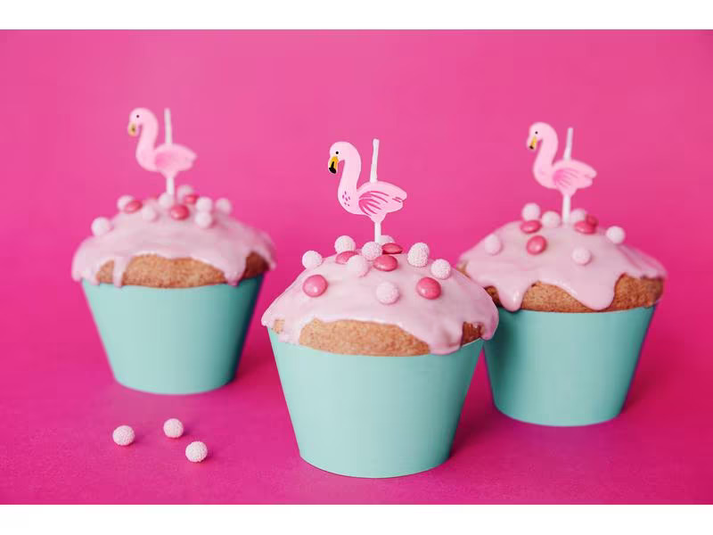 Partydeco Kerze Flamingos 5 Stück