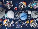 Partydeco Geschenktüte Kosmos 6 Stück, Blau