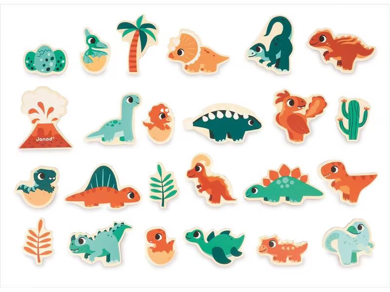 Janod Magnete Dino 24 Stück