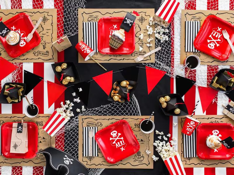 Partydeco Fingerfood-Schale Popcorn 6 Stück