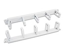 Wirewin Kabelführungspanel KFP-5RING GR 19 Rack, Weiss