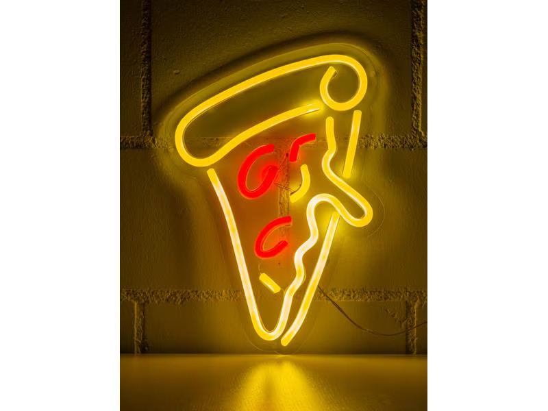 Vegas Lights LED Dekolicht Neonschild Pizza 30 x 23 cm